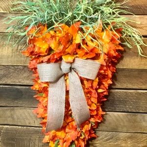 Carrot shaped door hanger